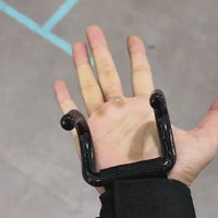 Weight Lifting Rod Hooks Wrist Support (Pair of 1)